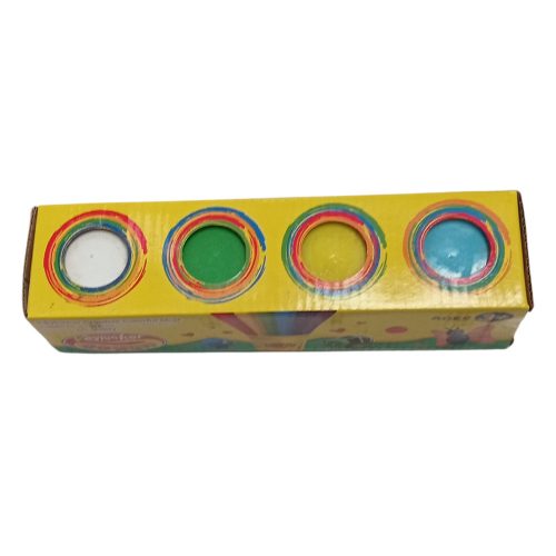 Gyurma 4 tégely 4 szín 24x6cm doboz