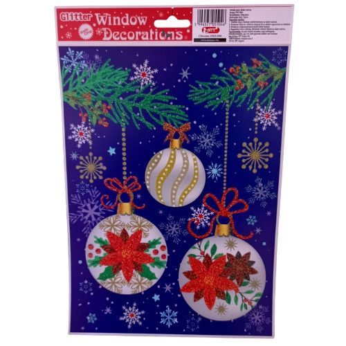 Karácsonyi ablak matrica A4-es