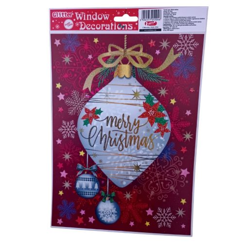 Karácsonyi ablak matrica A4-es