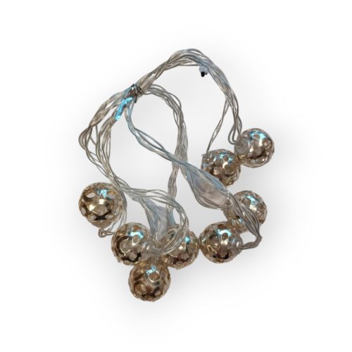 Arany gömb égősor