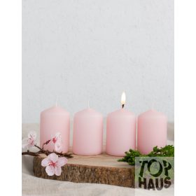 Adventi gyertya 4db-os Rózsaszín