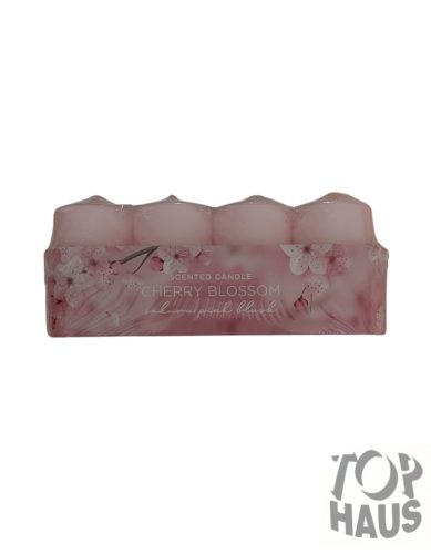 Adventi gyertya 4db-os Rózsaszín