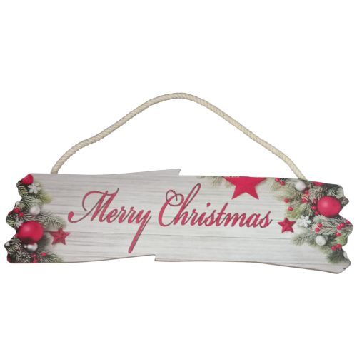 Karácsonyi ajtótábla felírattal