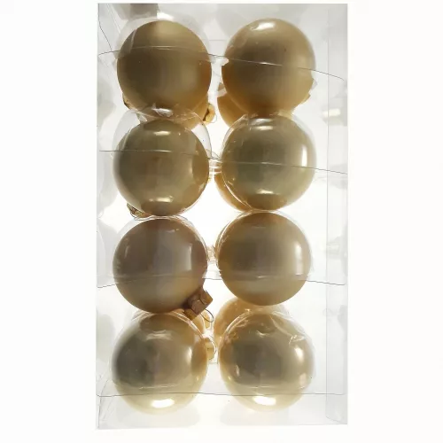 Gömb Üveg 5,7Cm Krém Fényes-Matt S/16
