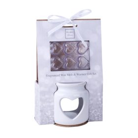 Olajmécses+6Mécses Szív  Szürke 