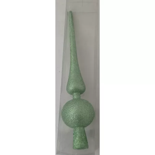 Csúcsdísz 29 cm zöld  3 féle  js171192