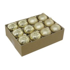 Gömb Üveg 7,5Cm Festett Arany 1 Darab