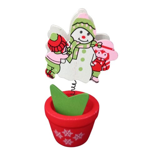 Csíptetős mikulás dísz