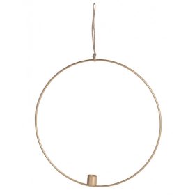 Fém gyertyatartó + kör arany