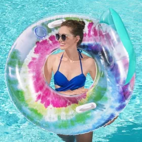   Bestway Tie Dye Deluxe úszó fotel háttámlával fogantyúkkal (43637)