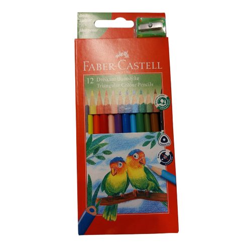 Faber-Castell ECO háromszög alakú színes ceruza készlet hegyezővel