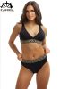 Noir háromszög bikini-kivehető szivacs-XXL