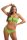 BUBBLES levehető pántos bandeau bikini-ZÖLD-M