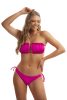 BUBBLES levehető pántos bandeau bikini-FUXIA-S