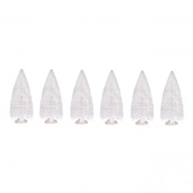 Fenyő dekoráció fehér 10cm