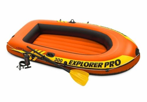 Intex Explorer Pro 300 Felfújható Gumicsónak Szett (3 Személyes) 244 X 117 X 36Cm (58358)