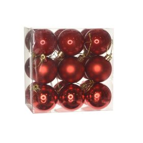 Karácsonyi gömb piros 5cm