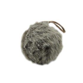 Textil Gömb Karácsonyfadísz 10X10X10Cm Szürke