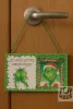 Grinch fa tábla12x22cm