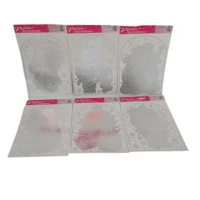 Ezüst karácsonyi  ablak matrica