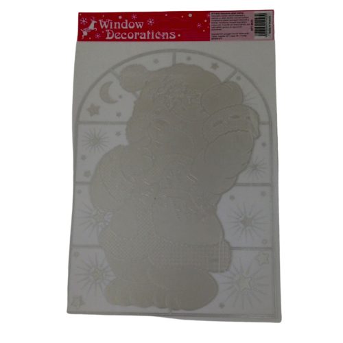 Ezüst karácsonyi  ablak matrica