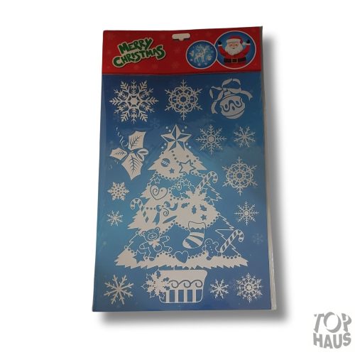 Karácsonyi matrica glitteres