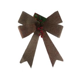 Karácsonyi Ajtódísz Óriás Masni  30X32Cm