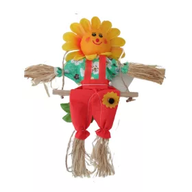 Napraforgó figura szalmából