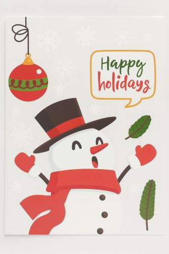 Karácsonyi Ablak matrica 20x30cm 9db-os