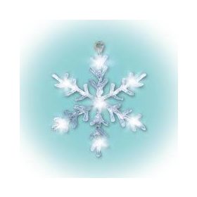 Led-Es Ablakdísz, Akril, Hókristály, 30Cm, 4,5V Kid 701