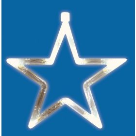 Led-Es Ablakdísz, Csillag, 19Cm, 4,5V Kid 411