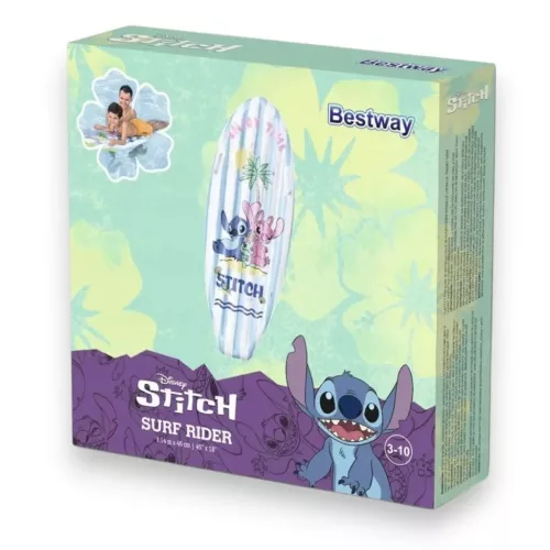 Bestway Felfújható szörf deszka Disney Stitch (9104V