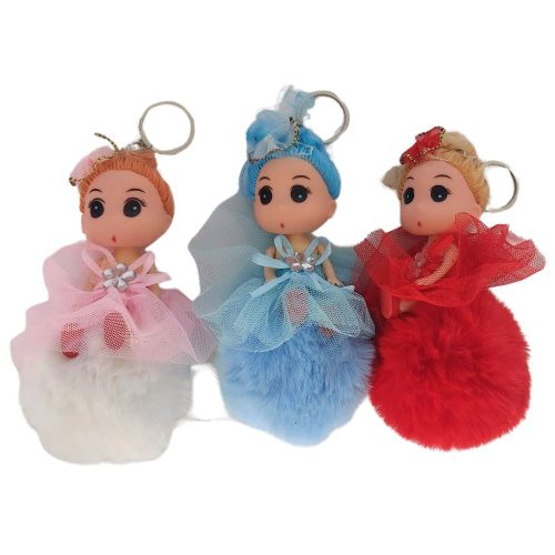 Baba kulcstartó pomponnal