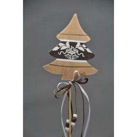 Fenyőfa Fa Betűző 34 Cm Barna-Fehér