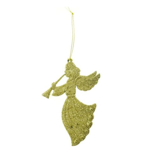 Karácsonyi Akasztó Angyal Karácsonyfa Arany Műanyag 14cm