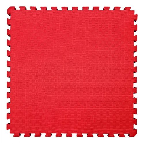 Puzzle Tatami Torna Szönyeg Elem 100 X 100 X 1,3 Cm Védőszegéllyel Piros