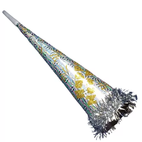 Trombita 40cm rojtos  Happy new year