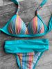 Corse bikini – türkiz csíkos-38