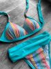 Corse bikini – türkiz csíkos-38