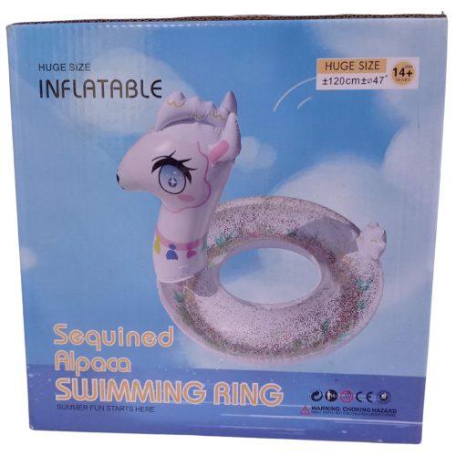 Láma figurás úszógumi 120 cm