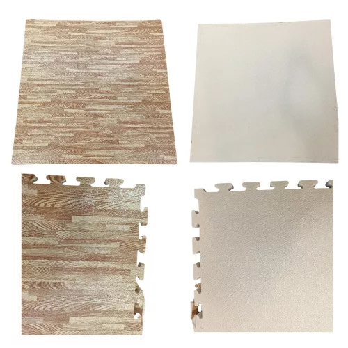 Puzzle tatami tornaszőnyeg fa erezet mintás