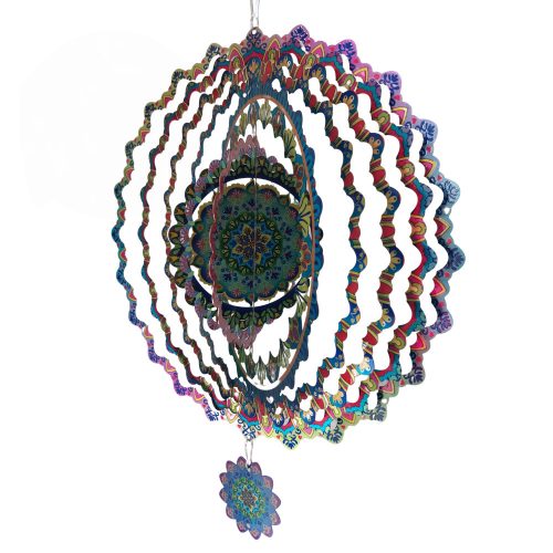 Mandalás virágos szélforgó