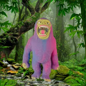 Homokkal töltött gorilla 14cm 