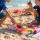 Műanyag beach ütő labdával