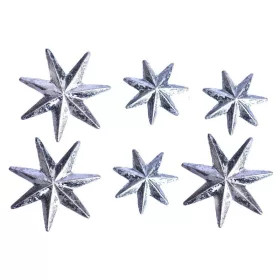 Csillag Ragasztós  4X6Cm Ezüst 