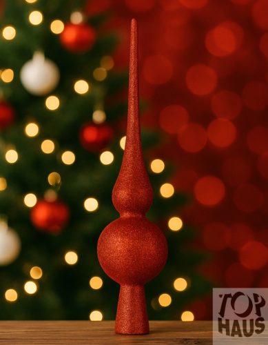 Csúcsdísz 29 Cm Piros